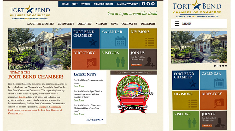 The Fort Bend Chamber Of Commerce | New Responsive Website | Blue Sky Marketing